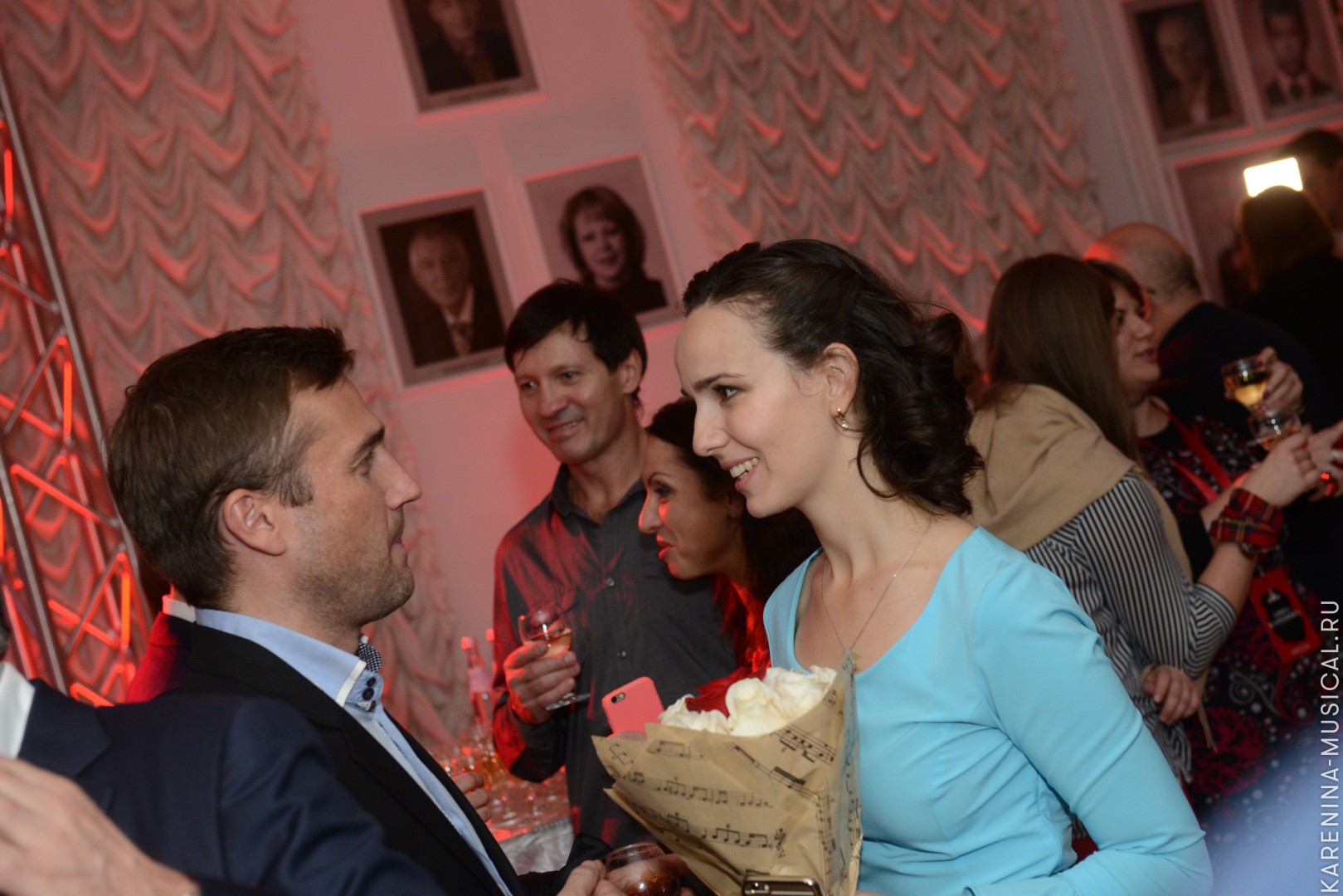 Артист мюзиклов, певец Александр Постоленко, исполнительница роли Анны Карениной Валерия Ланская и другие гости премьеры мюзикла «Анна Каренина»