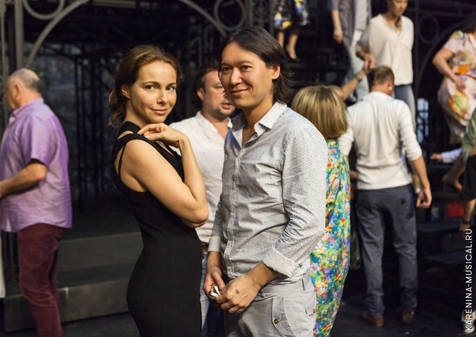 Екатерина Гусева (исполнительница роли Анны Карениной) и Сергей Ли (исполнитель роли Алексея Вронского)