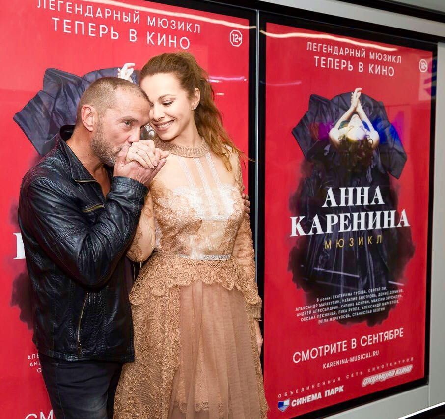 Роман Игнатьев (композитор мюзикла «Анна Каренина») и Екатерина Гусева (исполнительница роли Анны Карениной) 