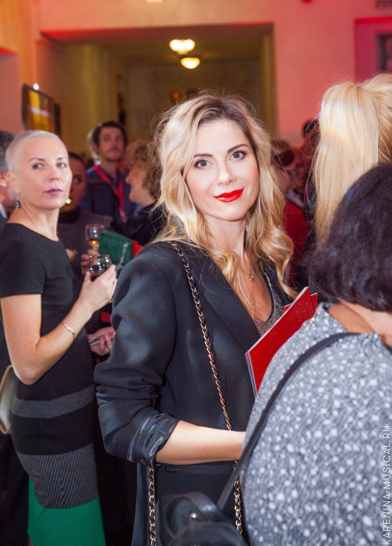 Гостья премьеры мюзикла «Анна Каренина» актриса Анна Невская