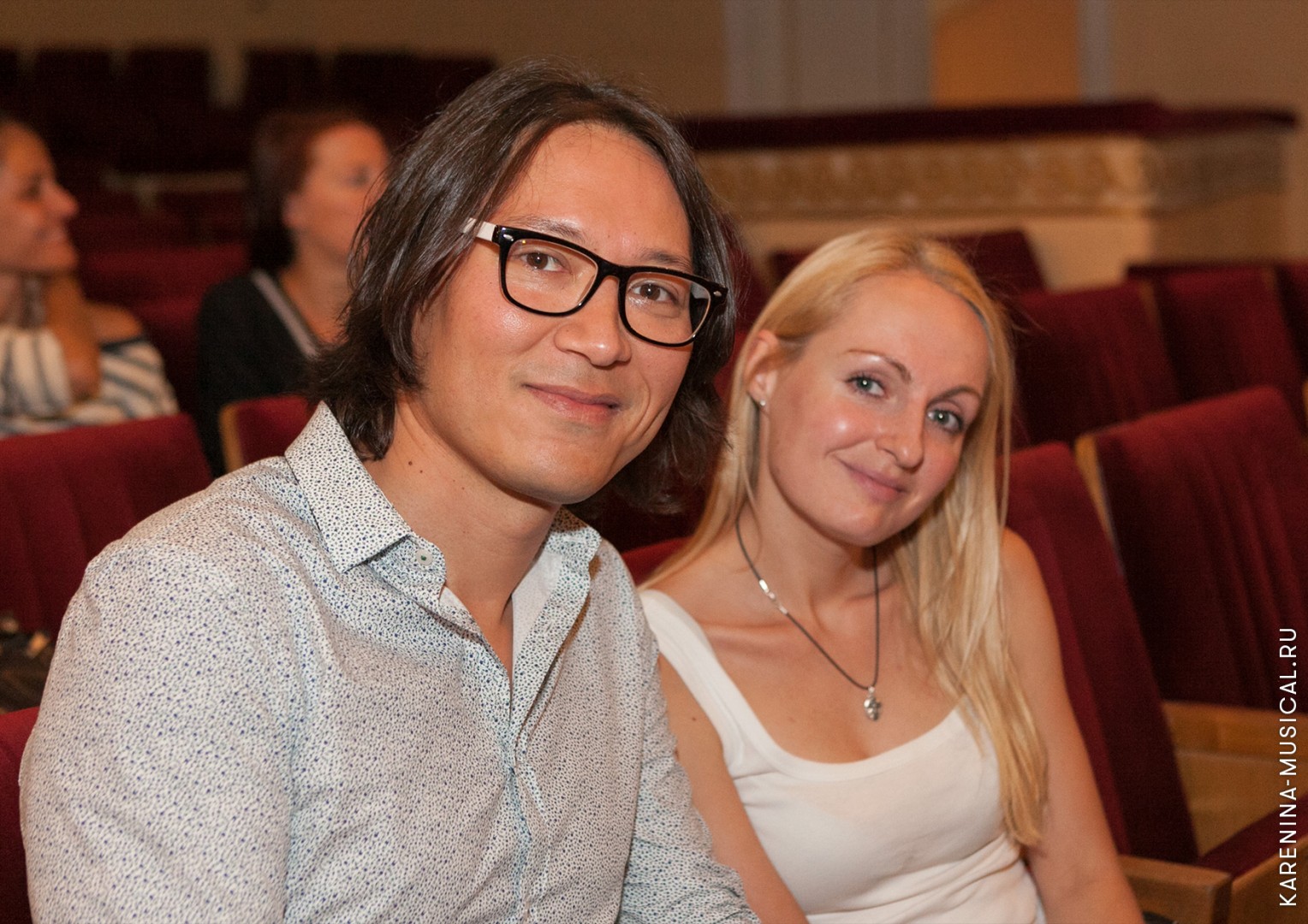 Сергей Ли (исполнитель роли Алексея Вронского) и Анастасия Сиваева (артистка ансамбля)